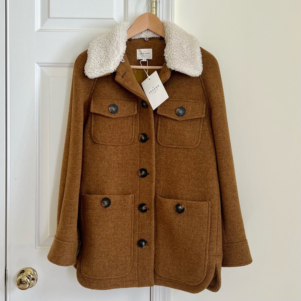 Sezane Eddy Coat | Brown | US 2